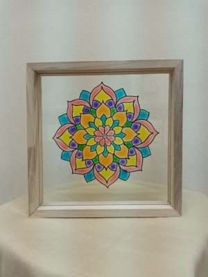 玻璃曼陀羅木框工作坊